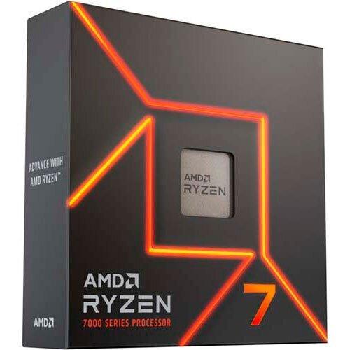 CPU AMD Desktop Ryzen 7 R7-7700X 4500 MHz Cores 8 32MB Socket SAM5 105 Watts GPU Radeon BOX 100-100000591WOF