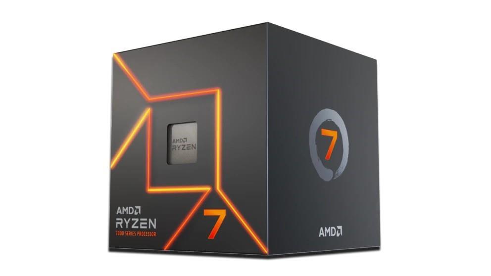 CPU AMD Desktop Ryzen 7 7700 Raphael AM5 3800 MHz Cores 8 32MB Socket SAM5 65 Watts GPU Radeon BOX 100-100000592BOX