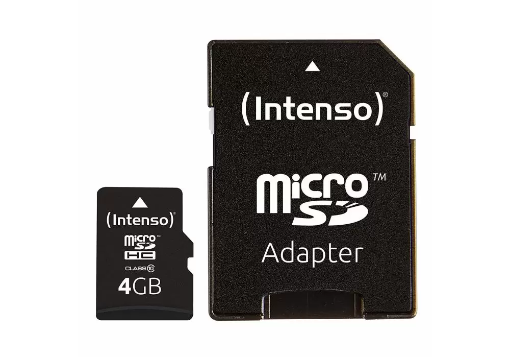 MEMORY MICRO SDHC 4GB C10 W ADAPTER 3413450 INTENSO