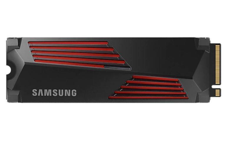 SSD SAMSUNG 990 PRO with Heatsink 4TB M 2 PCIe Gen4 NVMe TLC Write speed 6900 MBytes sec Read speed 7450 MBytes sec 2 3mm TBW 1200 TB MTBF 1500000 hours MZ-V9P4T0GW
