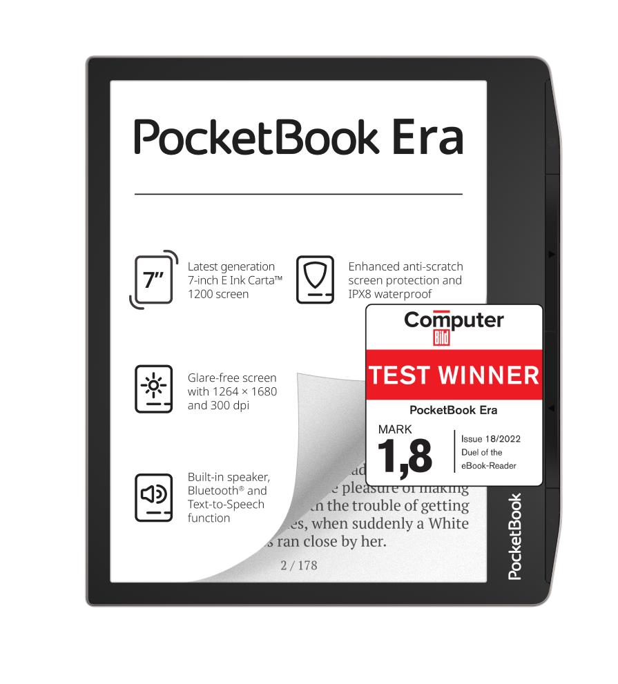 E-Reader POCKETBOOK Era 7   1264x1680 1xUSB-C Bluetooth Silver PB700-U-16-WW