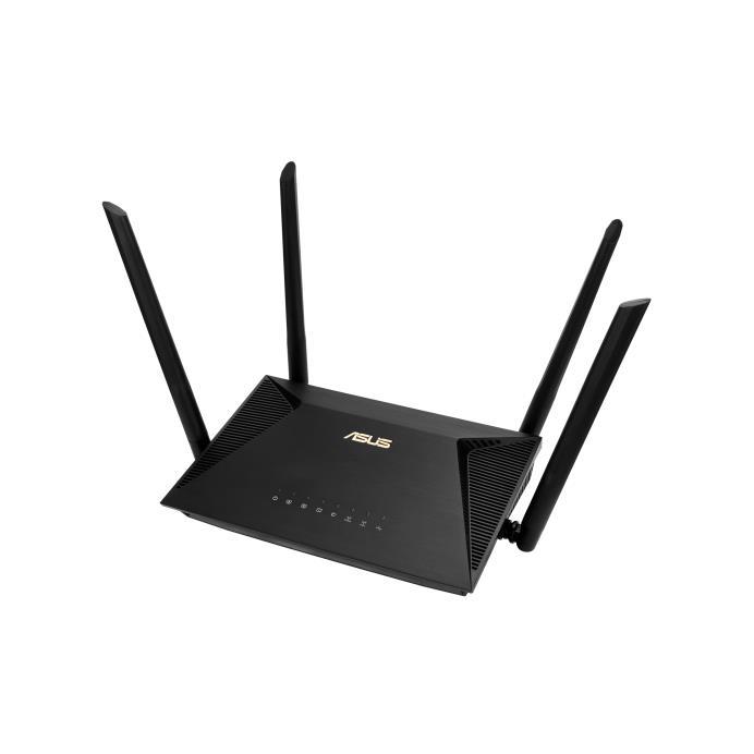 Wireless Router ASUS Wireless Router 1800 Mbps Wi-Fi 5 Wi-Fi 6 IEEE 802 11a b g IEEE 802 11n USB 1 WAN 3x10 100 1000M Number of antennas 4 RT-AX53U