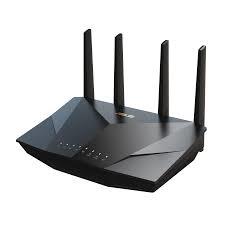 Wireless Router ASUS Wireless Router 5400 Mbps Mesh Wi-Fi 5 Wi-Fi 6 IEEE 802 11a IEEE 802 11b IEEE 802 11g IEEE 802 11n USB 3 2 4x10 100 1000M LAN    WAN ports 1 Number of antennas 4 RT-AX5400