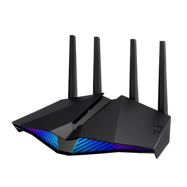 Wireless Router ASUS Router 5400 Mbps Wi-Fi 6 IEEE 802 11a IEEE 802 11b IEEE 802 11g IEEE 802 11n IEEE 802 11ac IEEE 802 11ax 4x10 100 1000M LAN    WAN ports 1 Number of antennas 4 RT-AX82UV2