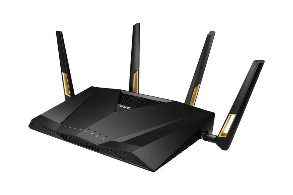 Wireless Router ASUS Wireless Router 6000 Mbps Mesh Wi-Fi 6 USB 3 2 1 WAN 4x10 100 1000M 2x2 5GbE Number of antennas 4 RT-AX88UPRO