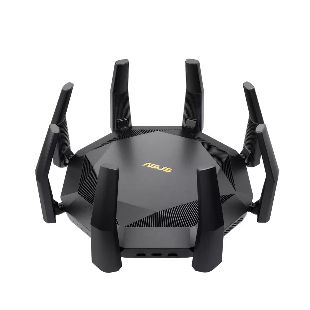 Wireless Router ASUS 6000 Mbps Mesh Wi-Fi 6 USB 3 1 9x10 100 1000M 1x10GbE 1xSPF  Number of antennas 8 RT-AX89X