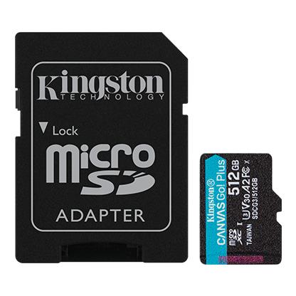 MEMORY MICRO SDXC 512GB UHS-I W ADAPTER SDCG3 512GB KINGSTON