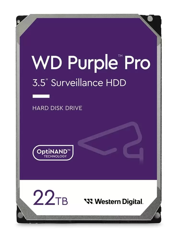 HDD WESTERN DIGITAL Purple Pro 22TB SATA 512 MB 7200 rpm 3 5   WD221PURP